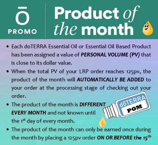 PRODUCT OF THE MONTH EXPLANATION
